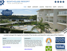 Tablet Screenshot of boathouseresortteagardens.com.au
